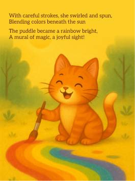 Mimi The Cat And The Painted Puddle (1)